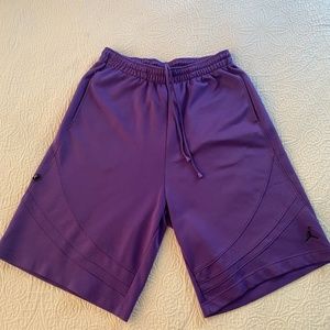 Jordan shorts size large color purple